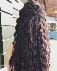 Half Up Half Down Prom Hairdo Crimping Isn T Just A Bad 90 S Trend Prom Hair Crimped Braid Hairdo Krimped Hairstyles Crimped Hair