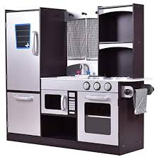 costzon kids kitchen playset, wooden