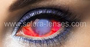 Black And Red Sclera Contacts Zombie Walker Sclera Contact Lenses 1 Pair Halloween Contact Lenses Contact Lenses Colored Horror Makeup