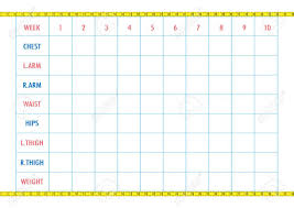 measurement chart of body parameters for sport and diet effect