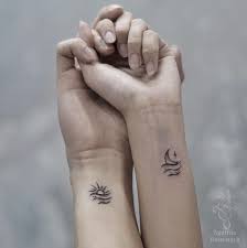 A Sun And Moon By Age Friendship Tattoos Friend Tattoos Matching Friend Tattoos