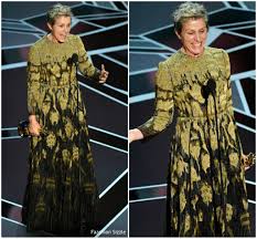 While accepting the best picture oscar during the 93rd academy awards on sunday night, nomadland star frances mcdormand let out a big howl. Frances Mcdormand In Valentino 2018 Oscars Fashionsizzle