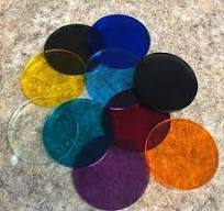 Color Acrylic Disks / Circles TRANSPARENT Assorted sizes and colors!