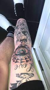 Fresh Knee Piece Tattoo