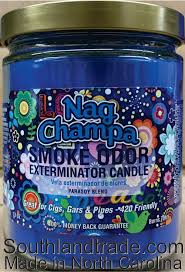 Exterminating the odor and creating a pleasant fragrance for your enjoyment. Smoke Odor Exterminator Candles Nag Champa
