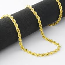 Rope chains have become incredibly fashionable for men in recent years, with chunky men's yellow gold rope chains particularly popular. 10k Yellow Gold Real 3mm Diamond Cut Rope Chain Bracelet Lobster Clasp 7 8 9 Ebay