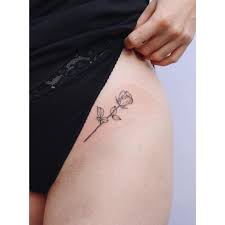 Rose flowers are magical and visually captivating given the adorable colors that they come with. Little Rose Tattoo On A Hip By Zaya Hastra Tattoogrid Net