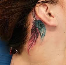 Bird Tattoo Behind Ear Meaning Feather Tat Feather Indian Feather Tattoos Cowgirl Tattoos Body Art Tattoos