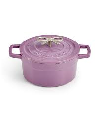 Durable cast iron construction retains heat evenly. Martha Stewart Collection Enameled Cast Iron 2 Qt Dutch Oven Created For Macy S Reviews Cookware Cookware Sets Kit Shopping Card Macys Macys Shopping