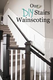 DIY Stair Wainscoting
