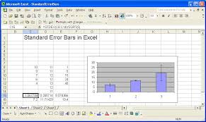 standard error bars in excel