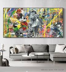 Wohnzimmer Graffiti Pop Street Art Wand Bild Haus Und Garten Dekoration Gunstig Online Kaufen Gemalde Auf Leinwand Kunst Bilder Leinwandkunst