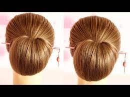 Apple Juda Hairstyle Using Bun Stick New Apple Juda Hairstyle For Girls Apple Bun Hairstyles Bun Hairstyles For Long Hair Hairstyles Juda Bun Hairstyles