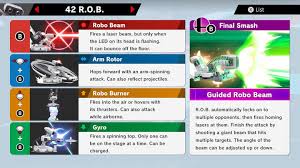 3ds guides, guides, news, videos. R O B Super Smash Bros Ultimate Unlock Stats Moves