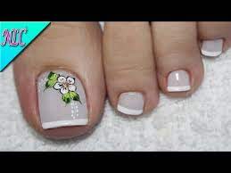 Diseño de uñas para pies flor ¡muy fácil! Diseno De Unas Para Pies Flor Y Frances Muy Facil Flower Nail Art Nlc Youtube Unas De Pies Sencillas Unas Manos Y Pies Unas Pies Decoracion