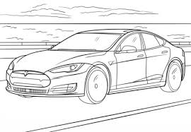 Image Result For Electric Cars Tesla Templates To Colour Truck Coloring Pages Cars Trucks Cars Coloring Pages