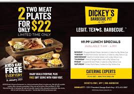 Pin By Dickey S Barbecue Pit 432 Row On Barbecue In 2020 Kids Eat Free Lunch Specials Classic Sandwich