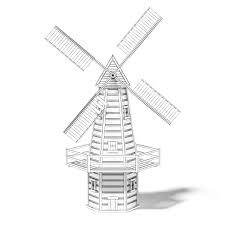 Windmill Miniature 3d Model Windmill 3d Model Miniatures