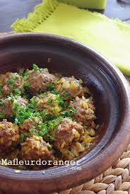 Tajine De Boulettes De Boeuf Au Riz Ma Fleur D Oranger Recettes De Cuisine Boulettes De Boeuf Cuisine Marocaine