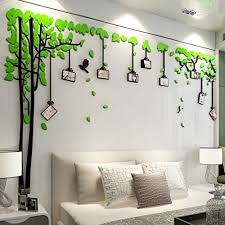 Alrens Tm Photo Frames Trees 3d Acrylic Crystal 3d Wall Stickers Living Room Bedroom Sofa Backgrou Wall Stickers Living Room Frames On Wall Wall Decor Stickers