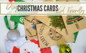 Kids color and cut the pieces, then glue the card together. Easy Diy Holiday Christmas Cards To Make With Kids Cenzerely Yours