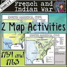 French And Indian War Map Activity Map Activities Social Studies Middle School Teaching American History