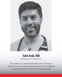Every year, our nurses and clinical teams nominate outstanding physicians  for the Saint Agnes Champion in Care Award. We are thrilled to announce  this year's 10 well-deserved Champion in Care nominees: Talal