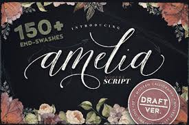 Handwriting draftfree version информация по шрифту. Amelia Script Draft Version Wedding Invitations Logo Script Typeface