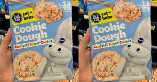 Pillsbury sugar cookies sugar cookie dough cookie baskets cookie jars caramel apple cookies caramel apples snoopy halloween halloween sugar cookies charlie brown christmas. Pillsbury Is Making Confetti Sugar Cookie Dough That S Safe To Eat Raw
