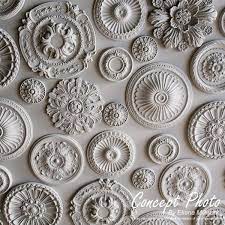 The decorative molding will grace the center of the ceiling and enhance the room's decor. Two Piece Fits Canopies Up To 6 1 4 Ekena Millwork Cm32tn2 05500 32 3 8 Od X 5 Id X 3 1 2 P Tristan Ceiling Medallion Fits Canopies Up To 6 1 4 Factory Primed