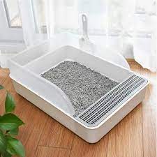 amazon gifty ネコのトイレ スコップ付き 子猫 トイレ トレー オープンタイプ 猫 トイレ本体 倒れにくい gifty トイレ本体 通販 猫 トイレ 子猫 スコップ