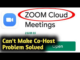 Zoom mobile app for ios or android ; Zoom Can T Make Co Host Problem Solved Youtube