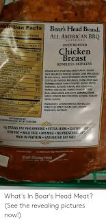 Nutrition Facts Boars Head Brand Ead Dran Serving Size 2oz