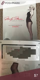 Marilyn Monroe Control Top Sheer Pantyhose Nwt This Is A