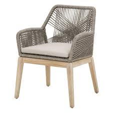 Orient Express Furniture Loom Woven Outdoor Dining Arm Chair Set Of 2 Furniture Dining Chairs Upholstered Dining Chairs