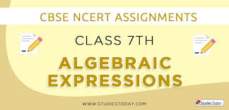 Students work to match the algebraic model with the verbal expression and vice versa. Assignments For Class 7 Algebraic Expressions Pdf Download