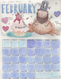 February Calendar Draw Drawing Challenge Calendar Doodles February Calendar