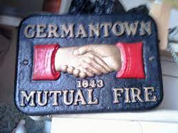 Insurance is a means of protection from financial loss. Fire Mark Germantown Mutual Fire Insurance Company Cast Ironl Marker Plaque Collectors Weekly
