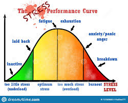 Stress Performance Curve Visual Chart Stock Illustration