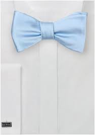 Self Tied Bow Tie In Light Blue Mens Ties Com