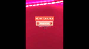 Subscribe to me for more!!! How To Make Hot Pink Diy Led Lights Youtube