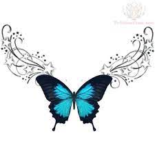 Lowerback Blue Butterfly Tribal Tattoo Design Lower Back Tattoo Designs Tribal Butterfly Tattoo Butterfly Tattoo Designs