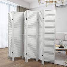 Check spelling or type a new query. Buy Jaxpety 6 Panel Wood Louvered Room Divider 5 6 Ft Tall Oriental Folding Freestanding Privacy Screen Room Dividers For Home Office Bedroom White Online In Indonesia B08hgc3cxw