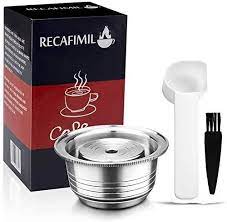 Capsules from these brands fit into all machines and are 100% compatible with the. Amazon Com Stainless Steel Refillable Capsules Reusable Coffee Pods 8oz 240ml Compatible For Nespresso Vertuo Espresso Pods Refillable Capsules With 1 Spoon 1 Brush Silver Kitchen Dining