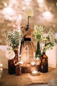 42 Rustic Wedding Centerpieces Fancy Ideas Wedding Forward Wedding Table Centerpieces Diy Wedding Decorations Rustic Wedding Decor Diy