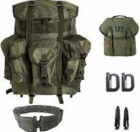 Mochila grande, od, verde, viagem, acampamento, mochila alice, mochila e  bunda