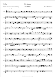 Ed Sheeran Perfect Violin Sheet Music Violin Sheet Music Sheet Music Cello Sheet Music