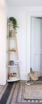 Here are 21 examples of diy ladder bookshelves that we found inspiring. This Stylish Corner Shelf Is Great For The Hallway Keeping All Those Essentials Ready And Waiting Fo Dining Room Corner Living Room Corner Dining Room Shelves