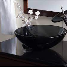 Homevacious waterfall bathroom sink faucet single handle glass bathtub lavatory chrome modern vanity basin faucets one hole spout mixer tap commercial unique designer. Glass Circular Vessel Bathroom Sink Bathroom Sink Sink Glass Vessel Sinks