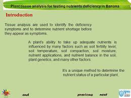 Plant Tissue Analysis For Testing Nutrients Deficiency In